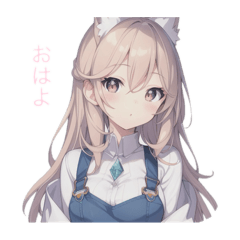[LINEスタンプ] 擬人化シリーズですが？モフ耳さんver. 
