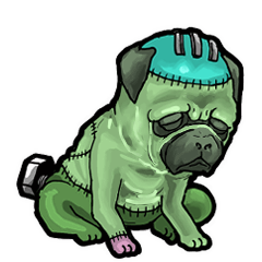 [LINEスタンプ] アンデッド動く⚰️フラン犬