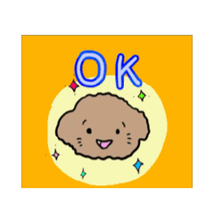 [LINEスタンプ] 動くフレンドリーなトイプードル 