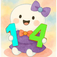 [LINEスタンプ] 小羽家族14-2025 LET'S DRAW