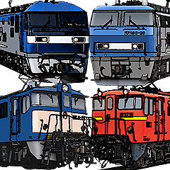 [LINEスタンプ] リアル機関車 Big スタンプ