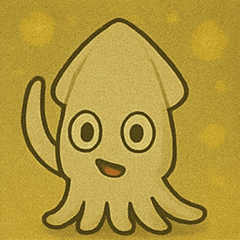 [LINEスタンプ] キラキラでヌルヌルなイカ@SFW