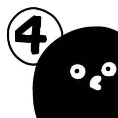[LINEスタンプ] 墨助の日常vol.04