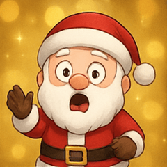 [LINEスタンプ] キラキラのサンタさん@SFW