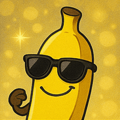 [LINEスタンプ] キラキラグラサンバナナ@SFW