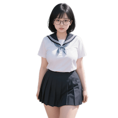 [LINEスタンプ] 同じクラスのあのメガネの子