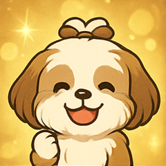 [LINEスタンプ] キラキラふわもこシーズー@SFW