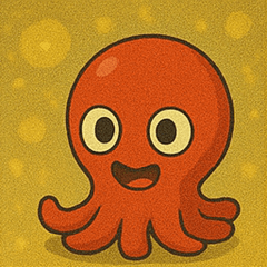 [LINEスタンプ] キラキラ手足多めのタコ@SFW