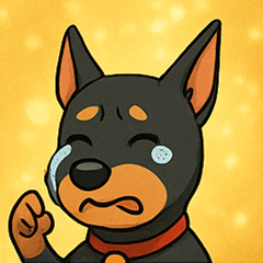 [LINEスタンプ] キラキラだけどキリッとドーベル@SFW