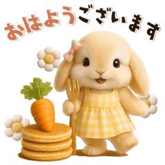 [LINEスタンプ] 動く♡可愛い♡ふわふわうさぎ