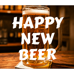 [LINEスタンプ] 今年もビール生⭐(再販)
