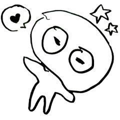 [LINEスタンプ] 何も語らないふしぎないきもの