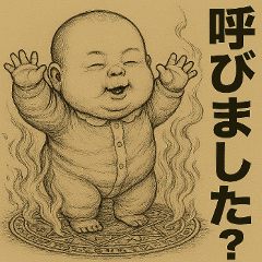 [LINEスタンプ] まるまる系赤ちゃんの日常