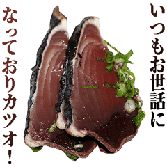 [LINEスタンプ] 年中使える面白カツオ