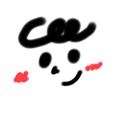 [LINEスタンプ] カオだけカキかき