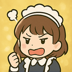 [LINEスタンプ] キラキラおしごとメイドさん@SFW
