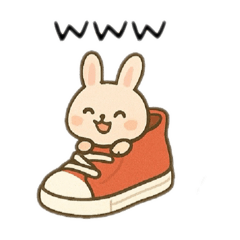[LINEスタンプ] 靴の中に可愛い動物？！ 日本語