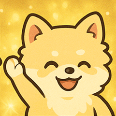 [LINEスタンプ] キラキラふわもこポメラニアン@SFW