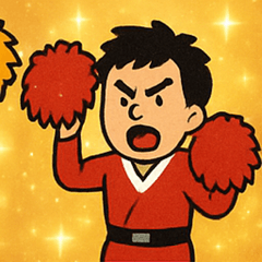 [LINEスタンプ] キラキラ全力応援団@SFW