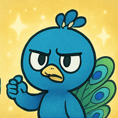 [LINEスタンプ] キラキラごうかなクジャク@SFW