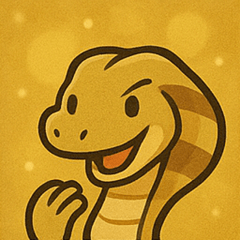 [LINEスタンプ] キラキラ威圧系キングコブラ@SFW