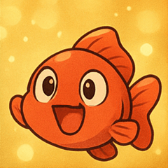 [LINEスタンプ] キラキラひらひら金魚@SFW