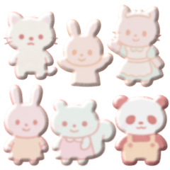 [LINEスタンプ] 動物さんぷくぷくシールスタンプ