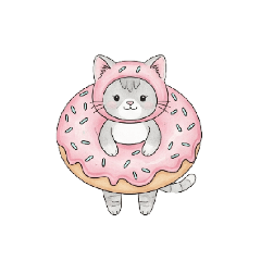 [LINEスタンプ] コスプレアニマル（スイーツ、フルーツ）