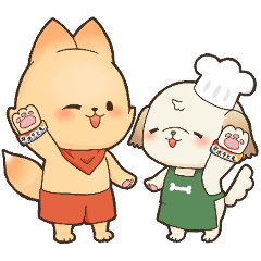 [LINEスタンプ] ベルちゃんとジャンくん