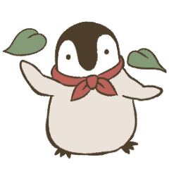 [LINEスタンプ] マフラーぺんぎん・ぺんや6−生産性皆無編