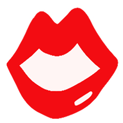 [LINEスタンプ] 唇は口ほどにものを云う