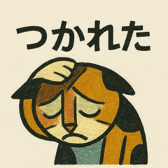 [LINEスタンプ] ミケちゃんの絵描き風