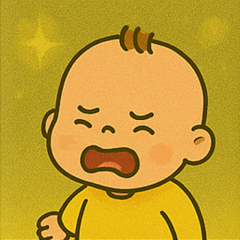 [LINEスタンプ] キラキラごきげん赤ちゃん@SFW
