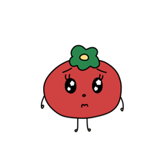 [LINEスタンプ] きゅるるんトマトちゃん