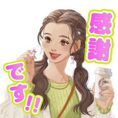 [LINEスタンプ] 推しうちわになったぷらざガールズ