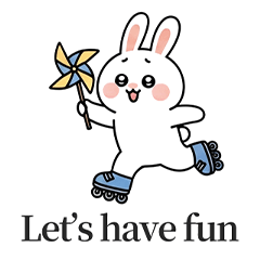 [LINEスタンプ] ウサギの日常スタンプ 05(EN)