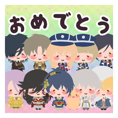 [LINEスタンプ] 刀剣乱舞 X ぶーぶーちゃん コラボスタンプ