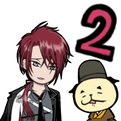 [LINEスタンプ] 刀剣男士とパグ審神者の仲良し本丸2