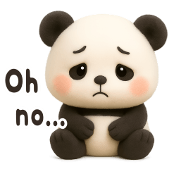 [LINEスタンプ] 【ゆるパンダ ぷく 】- ネガティブな日常 -