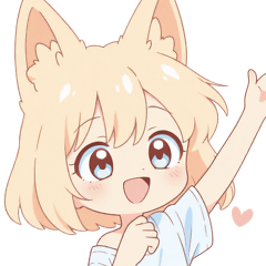 [LINEスタンプ] キュート狐の女の子スタンプ