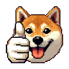[LINEスタンプ] 絵文字感覚で使いやすいドット絵柴犬2