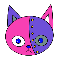 [LINEスタンプ] キカイ化ネコちゃん 