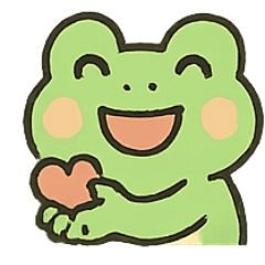 [LINEスタンプ] みどりのかえるのたのしいきもち