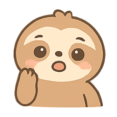 [LINEスタンプ] なまけもののほっこりきもち日記