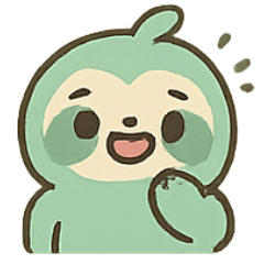 [LINEスタンプ] ミントなまけものバディ 気分パレード