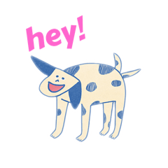 [LINEスタンプ] 犬の楽しい毎日。the dog enjoy everyday.