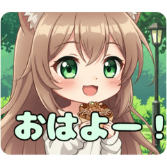 [LINEスタンプ] たこ焼きとっても大好きみなみちゃん