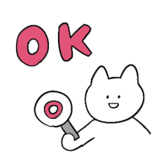 [LINEスタンプ] しろいねこと送る生活 3