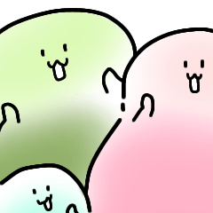 [LINEスタンプ] 感情を伝える（もちっと脱力フレンズ）