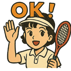 [LINEスタンプ] 頑張るテニス部